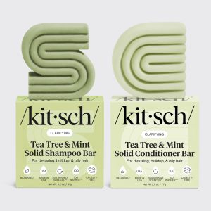 Tea Tree & Mint Clarifying Shampoo & Conditioner Bar Combo